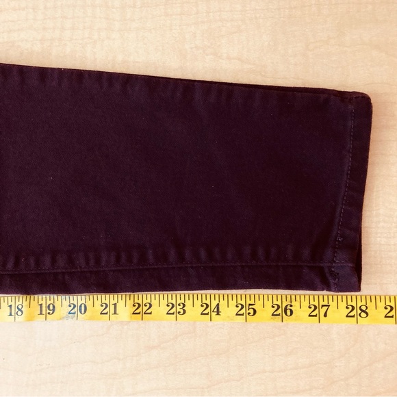 Mossimo Denim Women’s Wine Denim Jeans
Size 14/32R Skinny Super Stretch - Picture 7 of 10